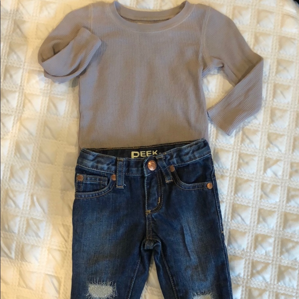 Peek long sleeve top (jeans sold separately)